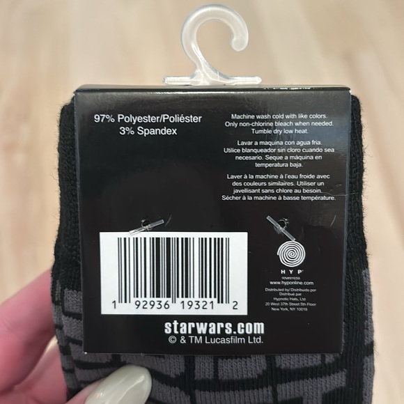 NWT Disney Star Wars Boba Fett Men’s 2 pair of socks shoe size 6-12 - Picture 3 of 3